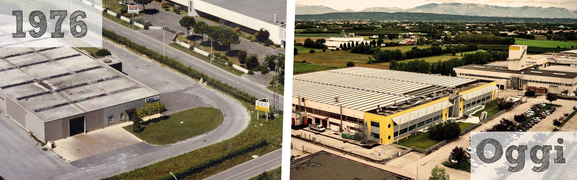 Sede Volteco 1976 e oggi