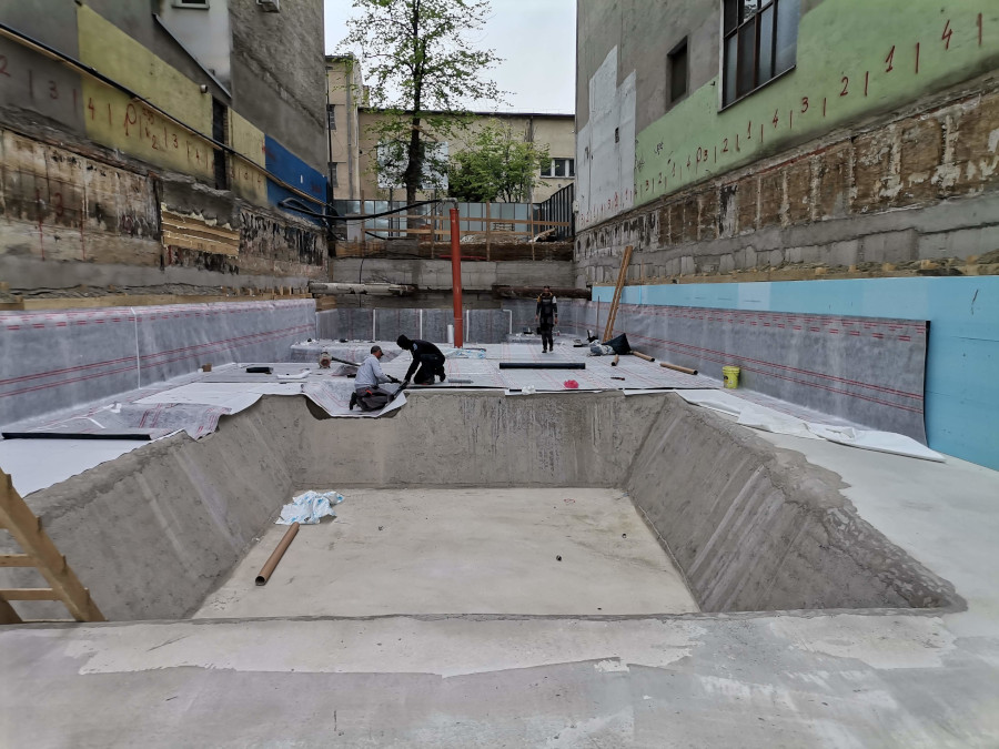 02 impermeabilizzazione nuovo condominio a novi sad con amphibia volteco