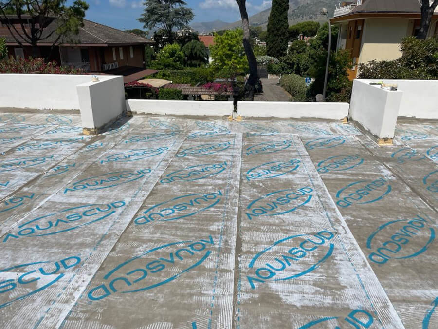 impermeabilizzazione copertura piana con aquascud system