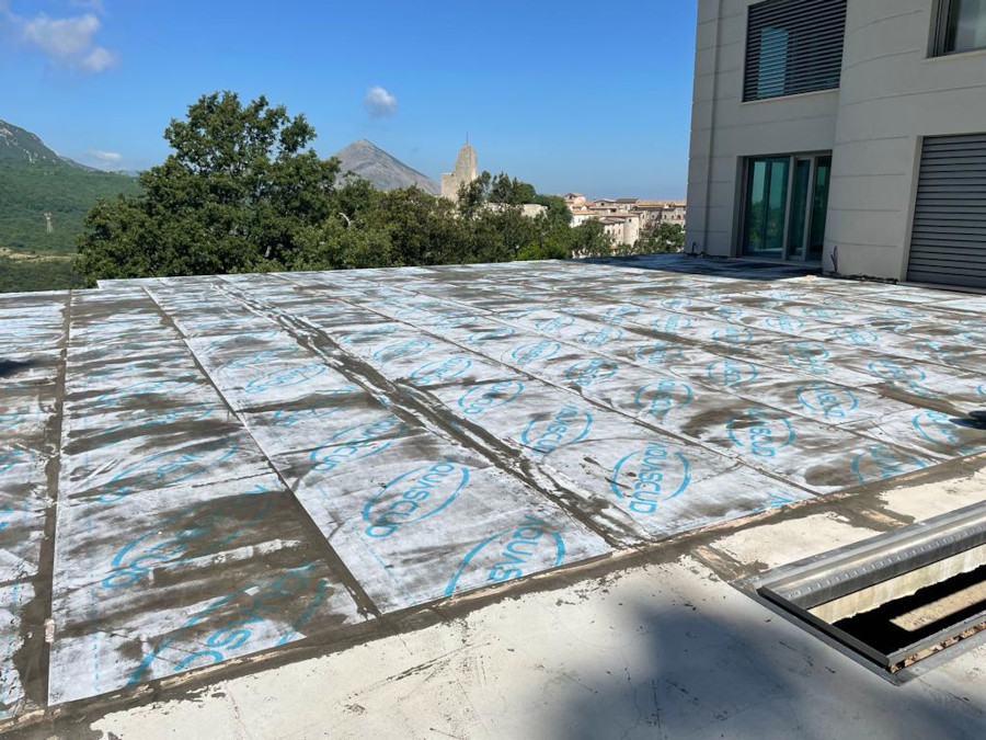 impermeabilizzazione terrzazzo con aquascud system villa a frosinone