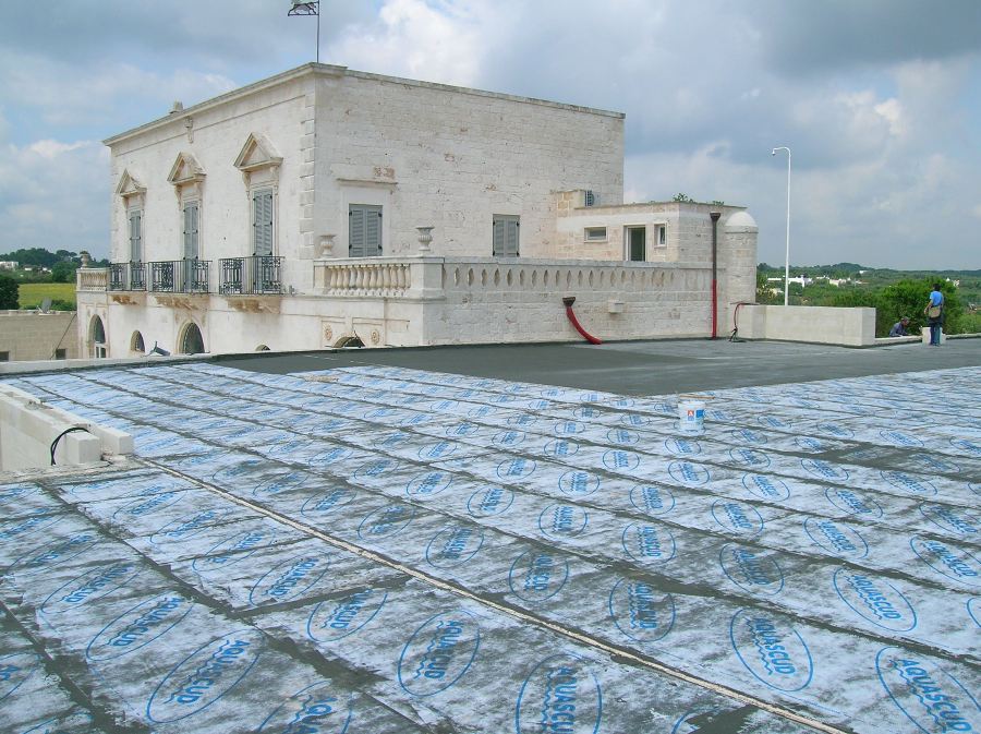 Impermeabilizzazione terrazzo con Aquascud Volteco