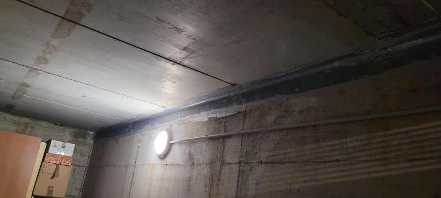05 intervento di sigillatura giunti in dei garages con prodotti Volteco
