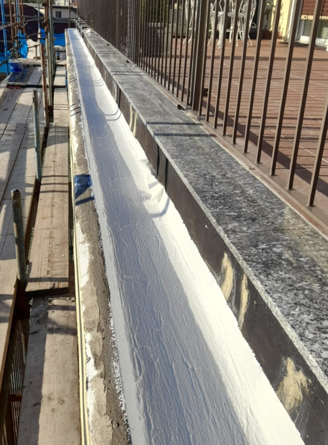 impermeabilizzazione gronde con prodotti Volteco